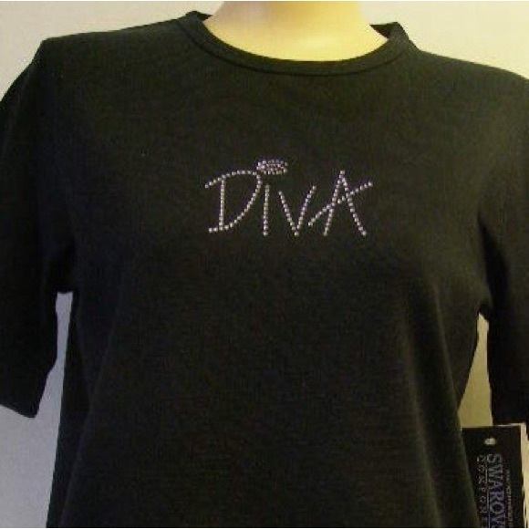 Christine Alexander Tops - Christine Alexander black shirt short sleeve Diva